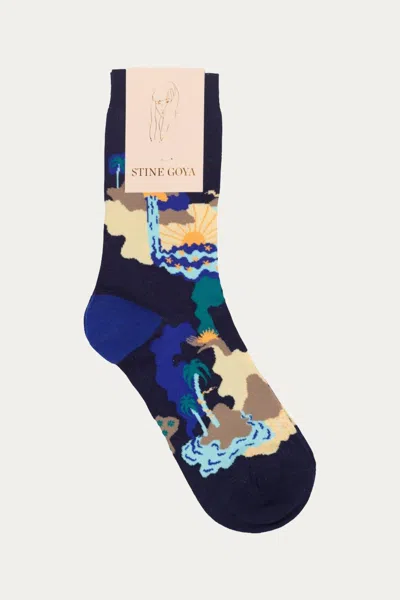 Stine Goya Iggy Landscape Socks In Multi