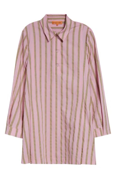 Stine Goya Jacquard Tunic Shirt In Wallpaper Stripes