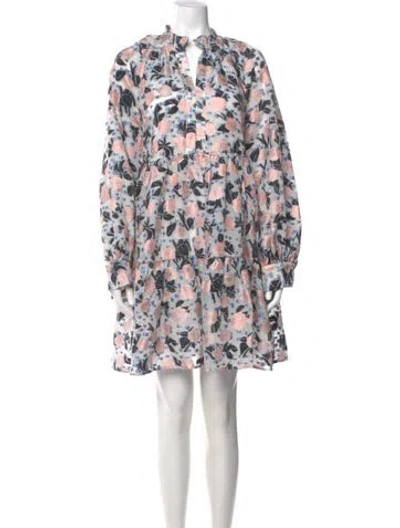 Pre-owned Stine Goya Jasmine Mini Dress In Blue