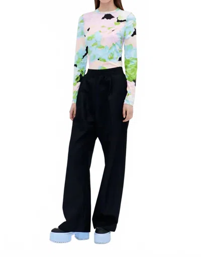 Stine Goya Juno Crewneck Top In Clouds In Multi