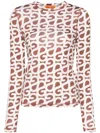 Stine Goya Juno Logo-print T-shirt In Brown