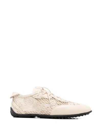 Stine Goya Lace-detail Sneakers In Neutral