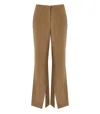 Stine Goya Leah Coffee Brown Flare Trousers