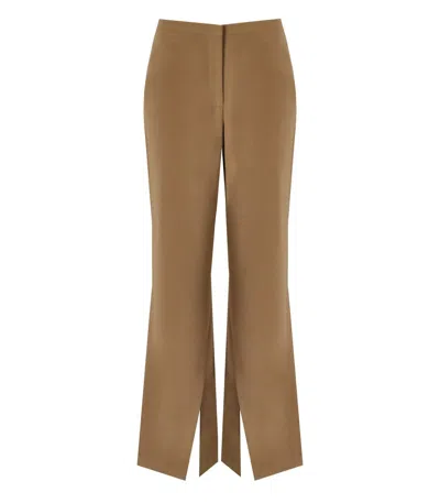 Stine Goya Leah Coffee Brown Flare Trousers