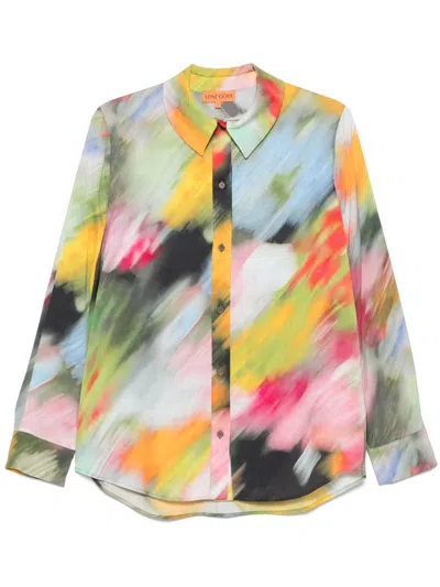 Stine Goya Liquid Floral Shirt In Multi