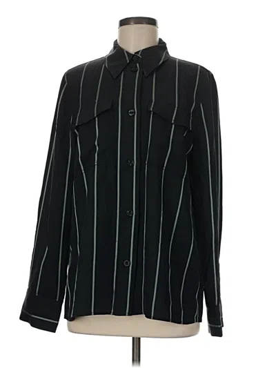 Pre-owned Stine Goya Long Sleeve Button Down Shirt In Black