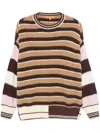 Stine Goya Alpaca Stripe Sweater Multi Stripes In Brown