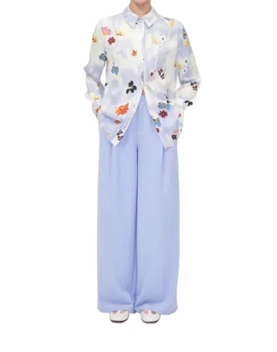 Stine Goya Long Sleeve Shirt In Skyfall Flowers In Multi