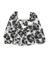 Stine Goya Anemone-jacquard Square-neck Top In Gray