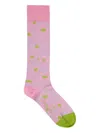 Stine Goya Lulu Floral-print Socks In Purple