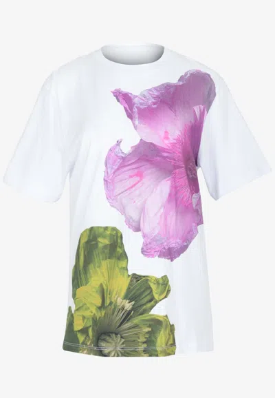 Stine Goya Margila Floral Print T-shirt In White