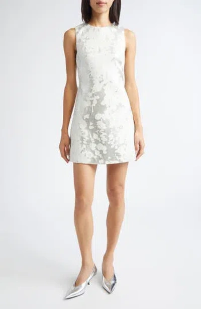 Stine Goya Metallic Sleeveless Minidress In White