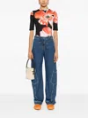 Stine Goya Minerva Top In Opium Poppies In Multi