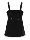 Stine Goya Mini Dress With Adjustable Straps In Black