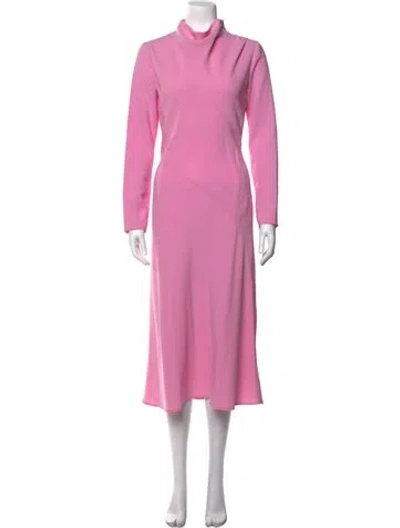Pre-owned Stine Goya Mock Neck Long Dress W/ Tags In Pink