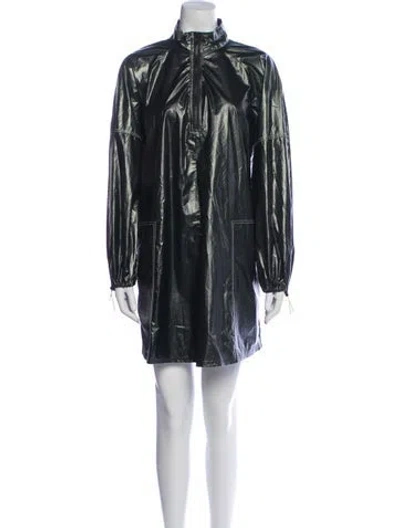 Pre-owned Stine Goya Mock Neck Mini Dress W/ Tags In Blue