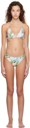 Stine Goya Multicolor Arum & Dhalia Bikini Set In 4039 Artist Canvas C