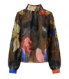 Stine Goya Multicolored Floral Blouse In Gray