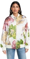 Stine Goya Norea Bomber Jacket In Poppies Bloom In Poppies Bloom