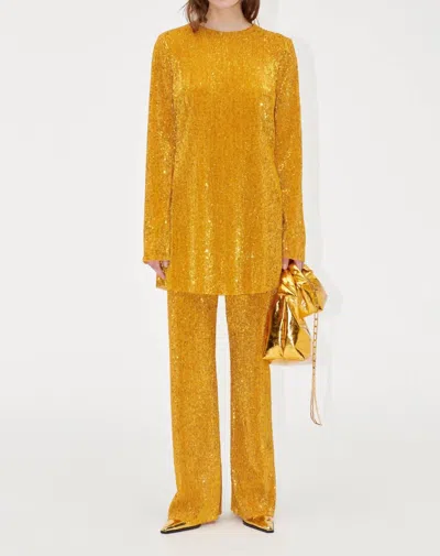 Stine Goya Odis Sequin Dress In Gold
