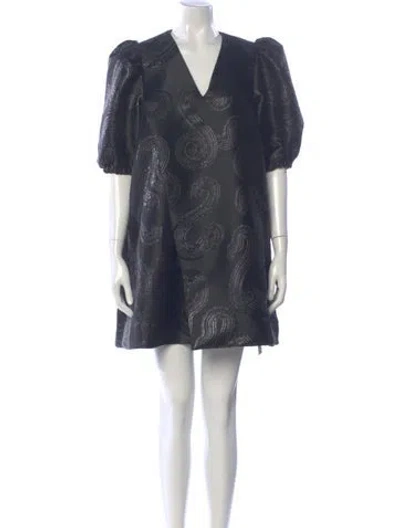 Pre-owned Stine Goya Paisley Print Mini Dress In Blue