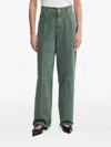 Stine Goya Panelled-design Jeans In Green