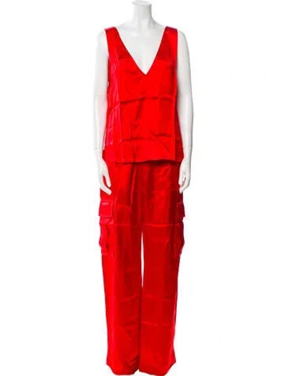 Pre-owned Stine Goya Pant Set In Red
