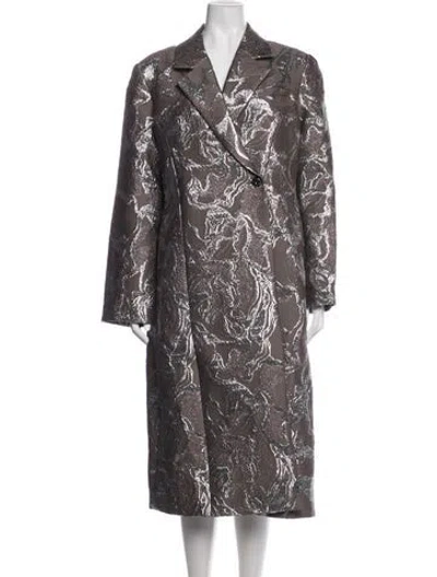 Pre-owned Stine Goya Patterned Coat In Brown