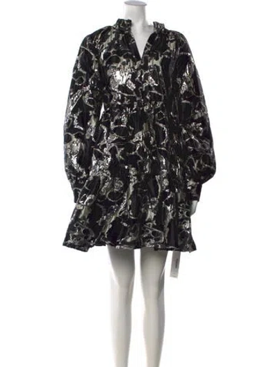 Pre-owned Stine Goya Patterned Mini Dress In Neutrals