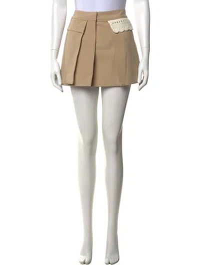 Pre-owned Stine Goya Patterned Mini Skirt In Neutrals