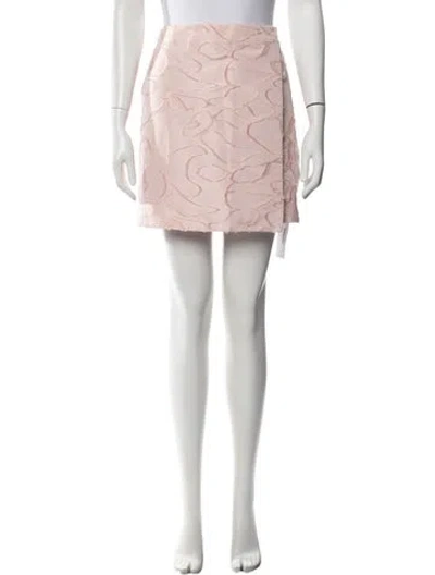 Pre-owned Stine Goya Patterned Mini Skirt In Pink