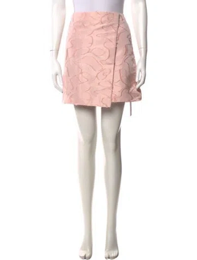 Pre-owned Stine Goya Patterned Mini Skirt In Pink
