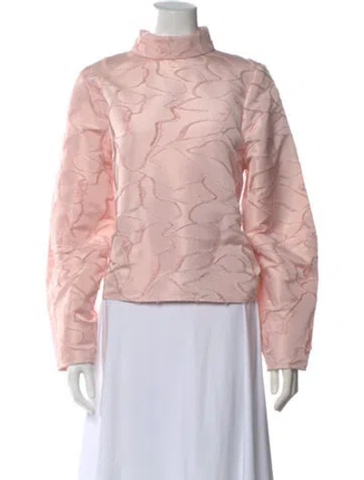 Pre-owned Stine Goya Patterned Mock Neck Top W/ Tags In Pink