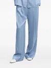 Stine Goya Pleated Wide-leg Trousers In Blue