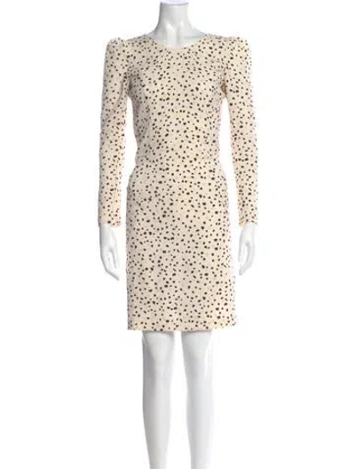 Pre-owned Stine Goya Polka Dot Print Mini Dress In Neutral