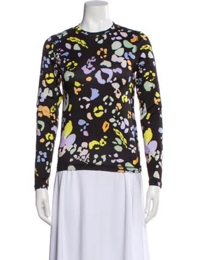 Pre-owned Stine Goya Printed Crew Neck Top In Multi