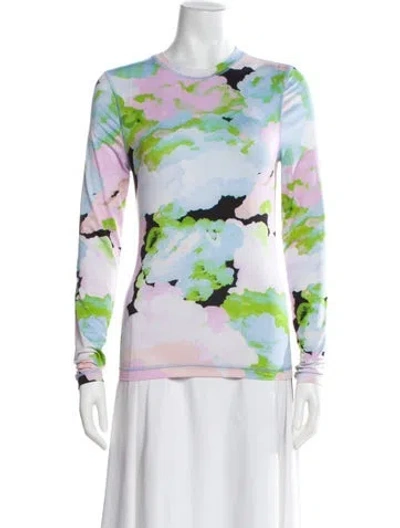 Pre-owned Stine Goya Printed Crew Neck Top In Multi