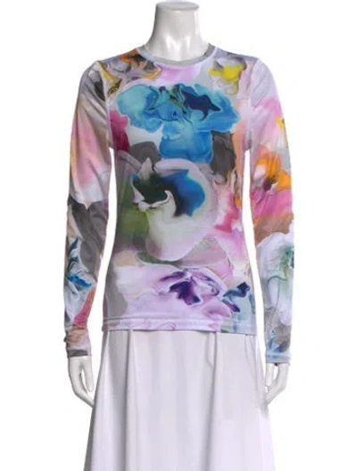Pre-owned Stine Goya Printed Crew Neck Top In Multi