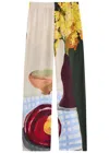 Stine Goya Printed Matte Satin Trousers In Multicoloured 1