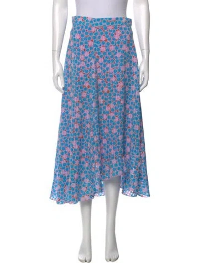 Pre-owned Stine Goya Printed Midi Length Skirt In Blue