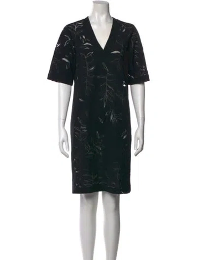 Pre-owned Stine Goya Printed Mini Dress In Black