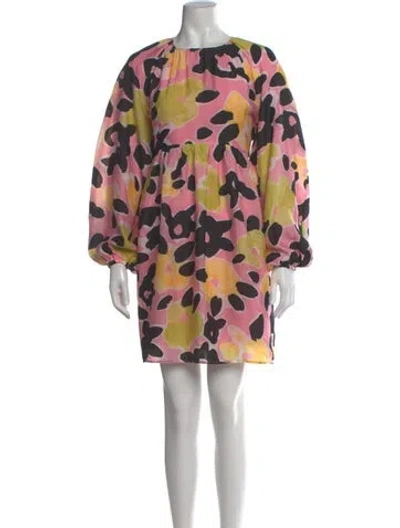 Pre-owned Stine Goya Printed Mini Dress In Pink