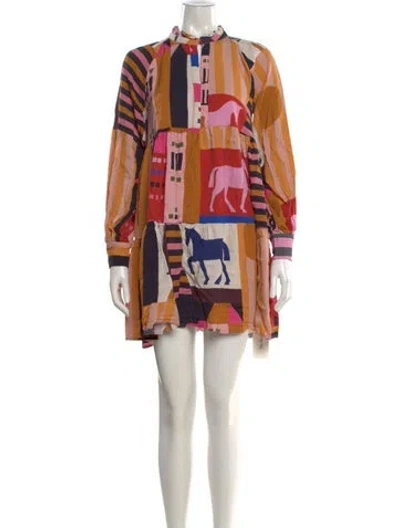 Pre-owned Stine Goya Printed Mini Dress In Pink
