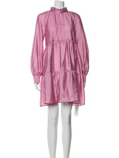 Pre-owned Stine Goya Printed Mini Dress In Pink