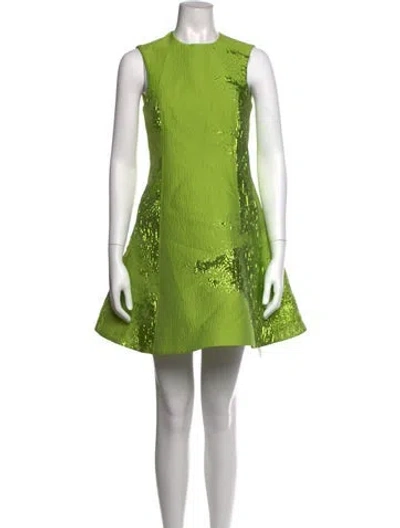 Pre-owned Stine Goya Printed Mini Dress W/ Tags In Green