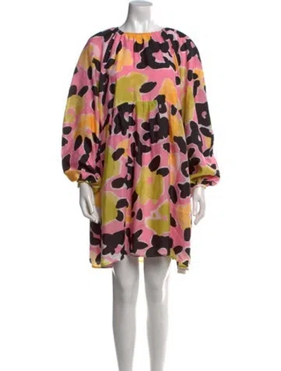 Pre-owned Stine Goya Printed Mini Dress W/ Tags In Pink