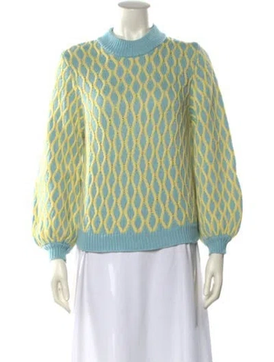 Pre-owned Stine Goya Printed Mock Neck Sweater In Multi