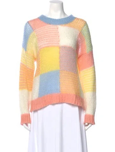 Pre-owned Stine Goya Printed Scoop Neck Sweater In Multi