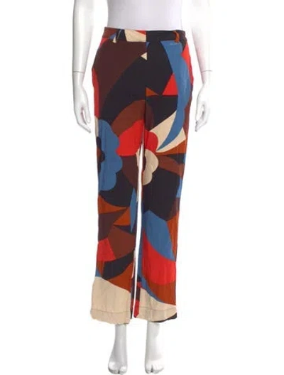 Pre-owned Stine Goya Printed Straight Leg Pants In Multi