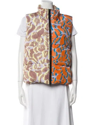 Pre-owned Stine Goya Printed Vest In Orange